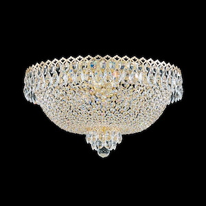 Camelot - 6 LightFlush Mount-11 Inches Tall and 19.5 Inches Wide