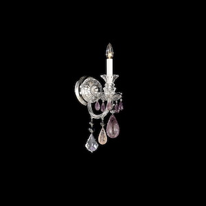 Hamilton Rock Crystal - 1 Light Wall Sconce-17 Inches Tall and 7.5 Inches Wide - 1301673