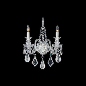 Hamilton Rock Crystal - 2 Light Wall Sconce-20.5 Inches Tall and 6.5 Inches Wide - 1301676
