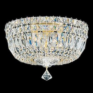 Petit Crystal Deluxe - 12 Inch Five Light Flush Mount