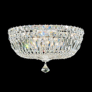 Petit Crystal Deluxe - 14 Inch Five Light Flush Mount - 1214174