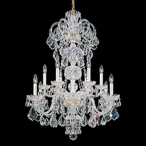 Olde World - 12 Light Chandelier-39 Inches Tall and 30 Inches Wide