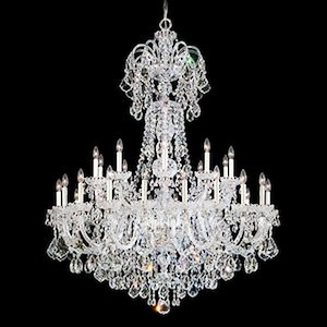 Olde World - 35 Light Chandelier-62 Inches Tall and 48 Inches Wide - 199570