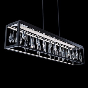 Mirage - 64W 1 LED Linear Pendant-11 Inches Tall and 8 Inches Wide
