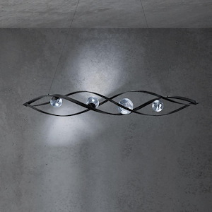 Slipstream - 25W 1 LED Linear Pendant-8 Inches Tall and 8 Inches Wide