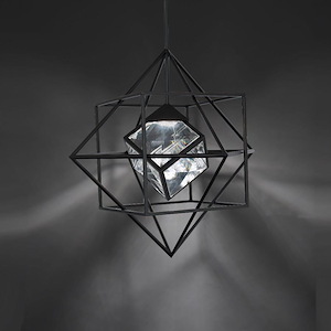 Heracles - 21W 1 LED Pendant-28 Inches Tall and 28 Inches Wide