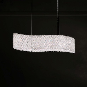 Refrax - 13 Light Linear Pendant-8 Inches Tall and 14.5 Inches Wide