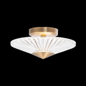 Origami - 15W LED Semi-Flush Mount-5.5 Inches Tall and 12 Inches Wide