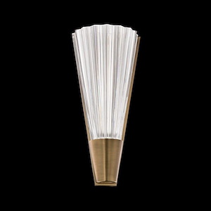 Origami - 14W LED Wall Sconce-14 Inches Tall and 4 Inches Wide