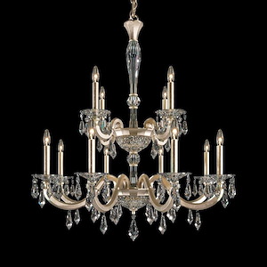 Napoli - 12 Light Chandelier-37 Inches Tall and 32.5 Inches Wide - 1301824