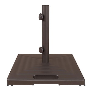 Libra - 19.68 Inch 100 lbs Cast Aluminum Square Base with Wheels - 1052321