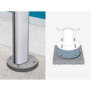 Concrete Mount Kit with Adapter Plate and Expansion Bolts