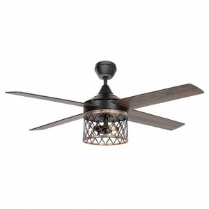 Pollux SkyFan 52in 4 Blade Ceiling Fan and Light Kit with SkyPlug