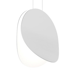 Malibu Discs - 22W 1 LED Pendant In Modern Style-10 Inches Tall and 10 Inches Wide