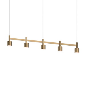 Systema Staccato - 21W 1 LED Pendant with Drum Shade In Contemporary Style-6 Inches Tall and 57 Inches Wide - 1270440