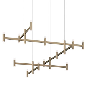 Systema Staccato - 84W 1 LED Offset Pendant In Contemporary Style-24.5 Inches Tall and 57 Inches Wide - 1107547