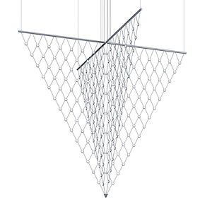 Constellation - 280W 4 LED Galaxy Matrix Arrow Pendant In Contemporary Style-95.25 Inches Tall and 109.25 Inches Wide