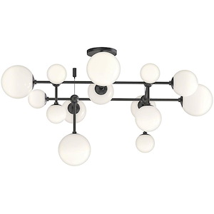 Sabon - 14 LED Semi-Flush Mount-15.25 Inch Tall and 32.5 Inch Wide - 1096169