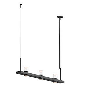 Intervals - LED Linear Pendant with Cone Uplight Trim-11.5 Inches Tall and 48.25 Inches Wide - 1277772