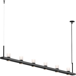 Intervals - 12 LED Linear Pendant-11.5 Inch Tall and 96.25 Inch Wide - 1395750