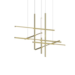 Labyrinth - 56W 1 LED 3-Tier Medium Chandelier In Contemporary Style-44.75 Inches Tall and 63 Inches Wide