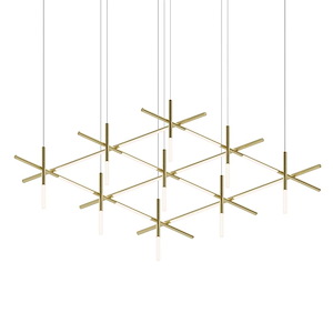 Labyrinth - 112W 1 LED Chandelier In Contemporary Style-18.75 Inches Tall and 74.25 Inches Wide