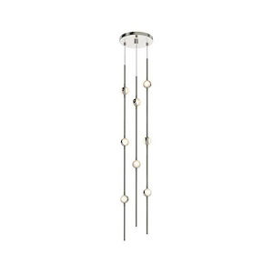 Constellation - 16W 8 LED Andromeda Round Short Pendant In Contemporary Style-34 Inches Tall and 6 Inches Wide