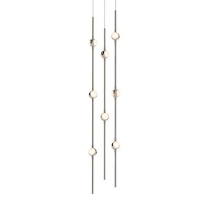 Constellation  - 16W 8 LED Andromeda Short Round Pendant In Contemporary Style-34 Inches Tall and6 Inches Wide
