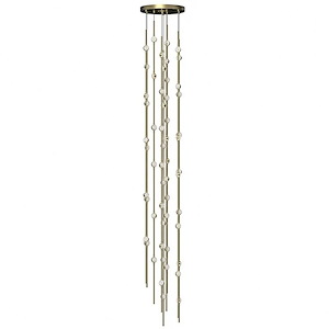 Constellation  - 110W 3000K 55 LED Andromeda Tall Round Pendant In Contemporary Style-78 Inches Tall and12 Inches Wide