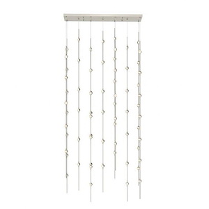 Constellation - 138W 69 LED Andromeda Rectangular Pendant In Contemporary Style-75 Inches Tall and 36 Inches Wide - 1154428