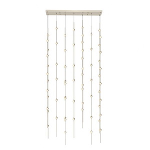 Constellation  - 138W 69 LED Andromeda Rectangular Pendant In Contemporary Style-75 Inches Tall and36 Inches Wide