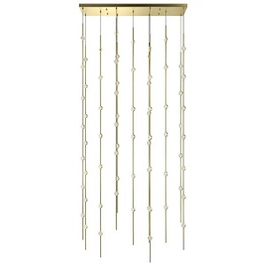 Constellation  - 138W 3000K 69 LED Andromeda Rectangular Pendant In Contemporary Style-75 Inches Tall and36 Inches Wide