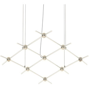 Constellation - 18W 9 LED Minor Pendant-1.5 Inch Tall and 66.75 Inch Wide - 1395755