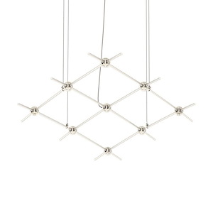Constellation - 18W 9 LED Aquarius Minor Chandelier In Contemporary Style-1.5 Inches Tall and 66.75 Inches Wide