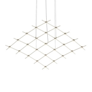 Constellation - 50W 25 LED Aquarius Medius Chandelier In Contemporary Style-1.5 Inches Tall and 121.75 Inches Wide