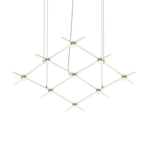 Constellation - 18W 9 LED Aquarius Minor Chandelier In Contemporary Style-1.5 Inches Tall and 66.75 Inches Wide - 1277893