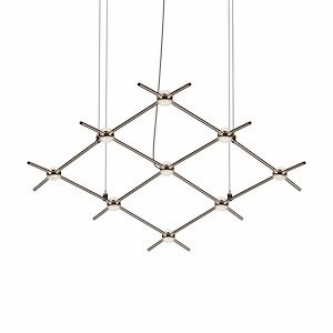 Constellation - 18W 9 LED Aquarius Minor Chandelier-1.5 Inch Tall and 66.75 Inch Wide - 1277903
