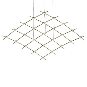 Constellation - 50W 25 LED Aquarius Medius Chandelier In Contemporary Style-1.5 Inches Tall and 121.75 Inches Wide - 1148307