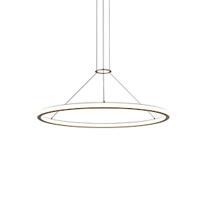 Luna - 60W 2 LED Round Pendant In Contemporary Style-1.5 Inches Tall and 36 Inches Wide - 1107534