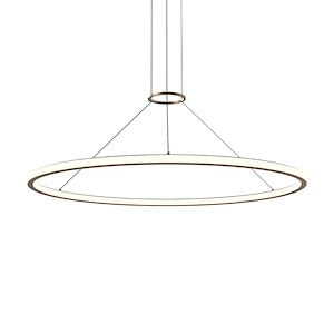 Luna - 78W 2 LED Round Pendant In Contemporary Style-1.5 Inches Tall and 48 Inches Wide