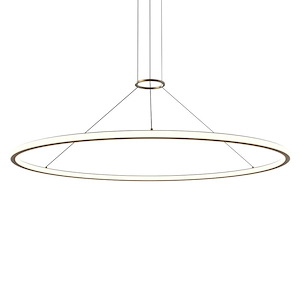 Luna - 104W 2 LED Round Pendant In Contemporary Style-1.5 Inches Tall and 60 Inches Wide