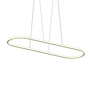 Luna - 138W 2 LED Racetrack Pendant In Contemporary Style-1.5 Inches Tall and 61.5 Inches Wide - 1293911