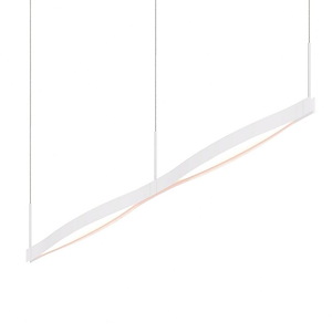 Ola - 24W 2 LED Linear Pendant in Modern Style-7.5 Inches Tall and 55 Inches Wide