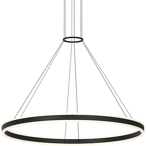 Double Corona - 102W 2 LED Pendant-2.75 Inch Tall and 47.25 Inch Wide - 1277895