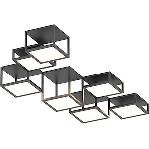 Cubix - 7 LED Flush Mount-12.75 Inch Tall and 84.5 Inch Wide - 1277812