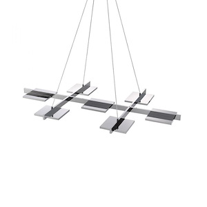 Panels - 392W 7 LED Rectangular Pendant-1.50 Inches Tall and 39 Inches Wide