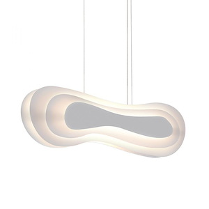 Abstract Rhythms - 30W 1 LED Pendant-9.50 Inches Tall and 32 Inches Wide