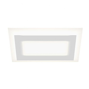 Offset - 43W 1 LED Rectangular Flush Mount In Modern Style-2.75 Inches Tall and 24 Inches Wide