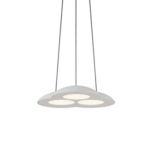 Little Cloud - 30W 1 LED Downlight Pendant-1.25 Inches Tall and 7.75 Inches Wide