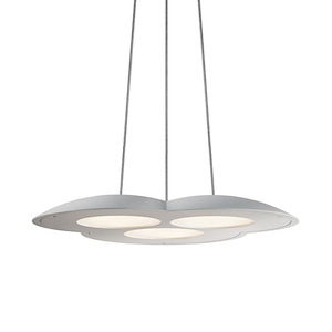 Big Cloud - 30W 1 LED Downlight Pendant-1.25 Inches Tall and 12.5 Inches Wide